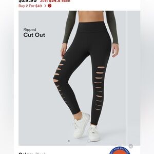 SOLD. 2 Pair Halara Leggings Size Medium.